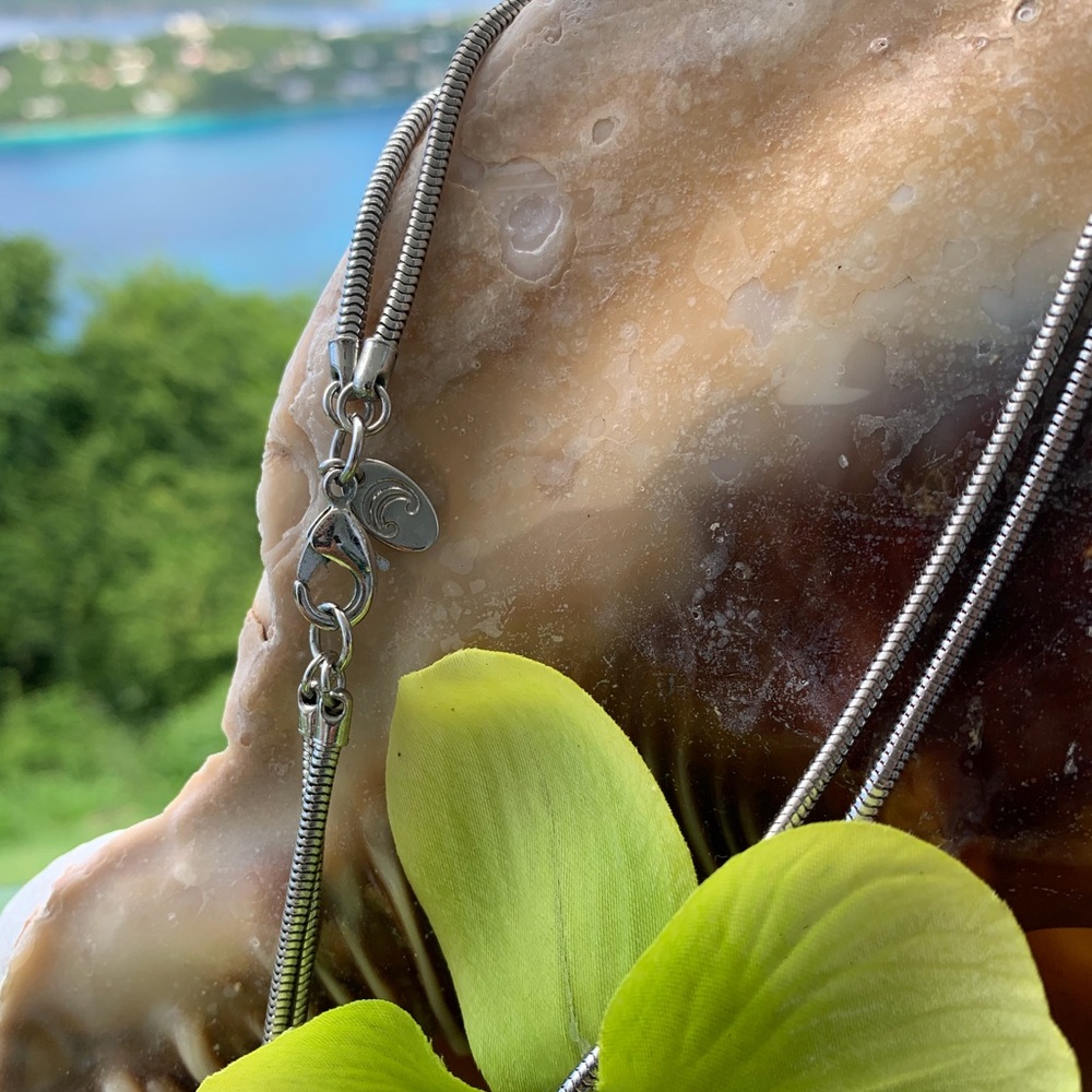 Necklace. 23 inch. Silver Roped Style - Picture 7 of 8